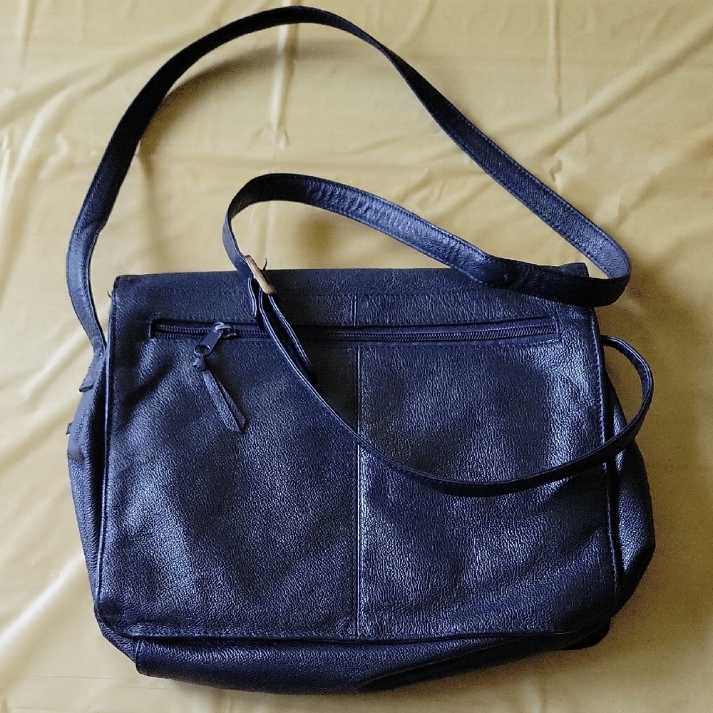 Black Leather Shoulder Bag